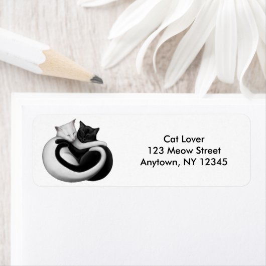 Love Cats Customizableラベル ラベル (インサイチュ)
