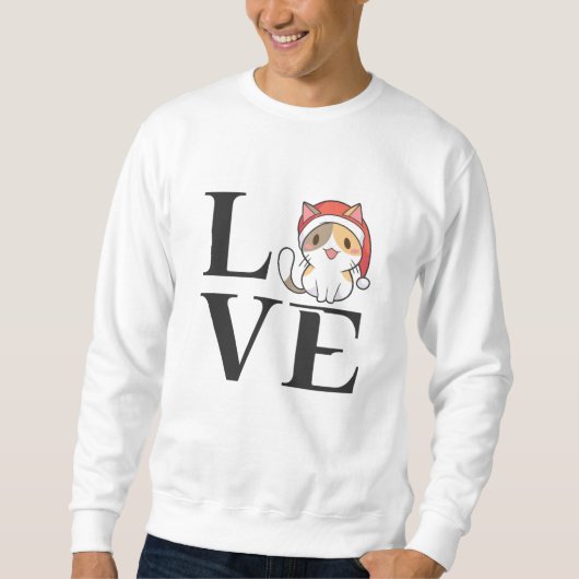 Love Cats - Santa Kitten スウェットシャツ (正面)