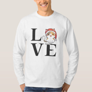 Love Cats - Santa Kitten Tシャツ