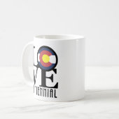 LOVE Centennial Colorado 11oz コーヒーマグカップ (正面左)