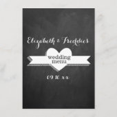 Love Chalkboardのコレクショ結婚ン メニュー (裏面)