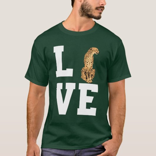 Love Cheetah boy Tシャツ (正面)
