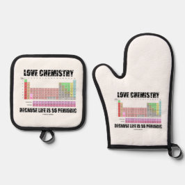 Love Chemistry Because Life Is So Periodic 鍋つかみ&鍋敷きセット