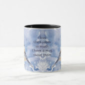 Love Chickadee Birds So Much Fun Quote Saying マグカップ (中央)