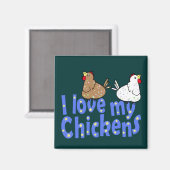 Love Chickens Magnet マグネット (正面/裏面)