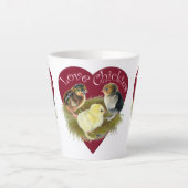Love Chickies カフェラテマグ (正面)