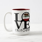 LOVE Chico California 15oz ツートーンマグカップ (左)