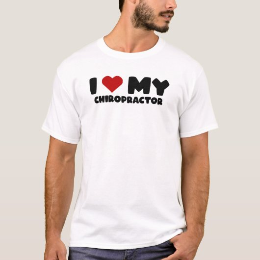 Love Chiropractor Fathers Day Chiropractor670 Tシャツ (正面)