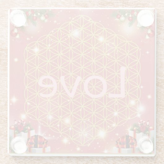 Love christmas gift ガラスコースター (裏面)