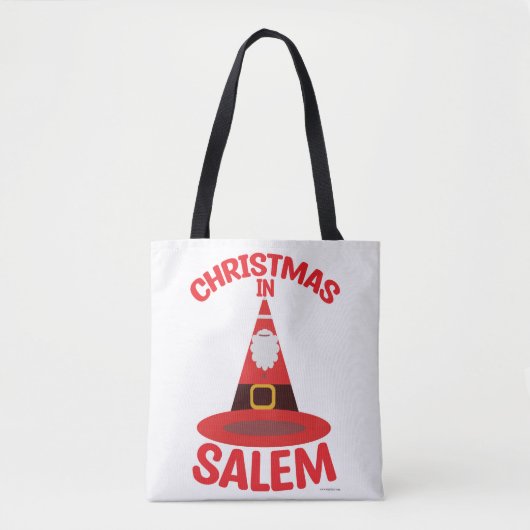 Love Christmas in Salem New England Witchy Santa トートバッグ (正面)