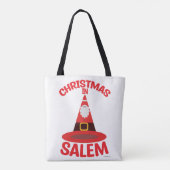 Love Christmas in Salem New England Witchy Santa トートバッグ (裏面)