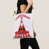 Love Christmas in Salem New England Witchy Santa トートバッグ (クローズアップ)