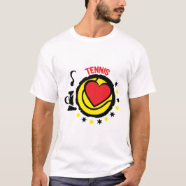 love coeur tennis etoile stars sport1 tシャツ