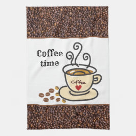 Love Coffee / ホーム コーヒーバー ハンドまたは キッチンタオル