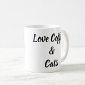 Love Coffee and Catsの写真 コーヒーマグカップ (正面右)