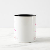 Love Coffee bold and trendy mug for coffee lovers  ツートーンマグカップ (中央)