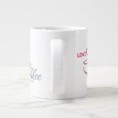 Love Coffee Heart Design Classic Mug               ジャンボコーヒーマグカップ (裏面)