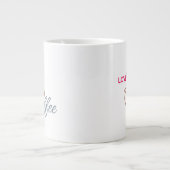 Love Coffee Heart Design Classic Mug               ジャンボコーヒーマグカップ (正面)