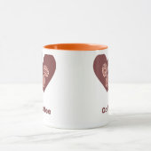 Love Coffee Heart Mug マグカップ (中央)