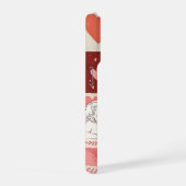 Love Collage Phone Case | Romantic Pink Aesthetic iPhoneケース (右側面)