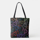 Love Colored Hearts トートバッグ (裏面)