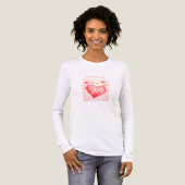 Love Conquers All – レディースロングスリーブ トライブレンドＴシャツ (正面全体)