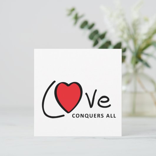 Love conquers all. Liefde overwint alles of altijd (スタンド正面)