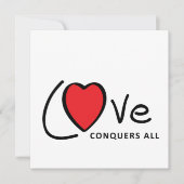Love conquers all. Liefde overwint alles of altijd (正面)