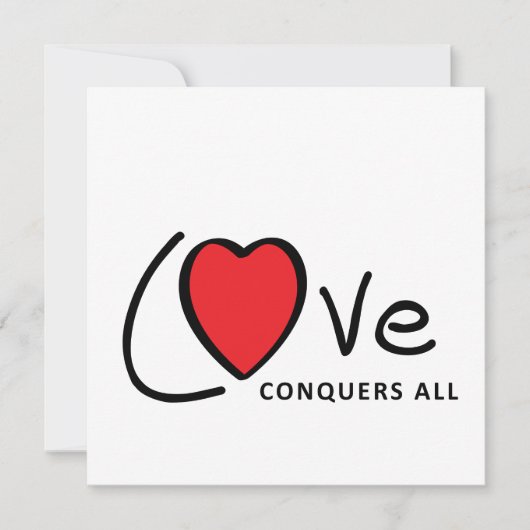 Love conquers all. Liefde overwint alles of altijd (正面)