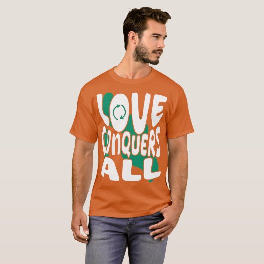 love conquers all tシャツ (正面フル)