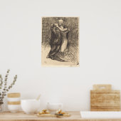 Love Consecrated (by Paul-Albert Besnard) ポスター (キッチン)