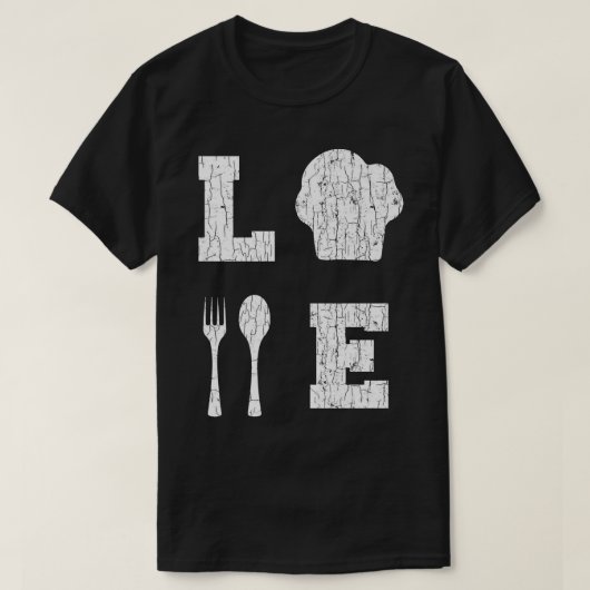 Love Cooking Funny Cook Chef Graphic Tシャツ (デザイン正面)