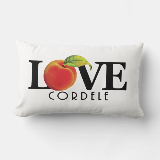 :LOVE Cordele Georgia ランバークッション (正面)