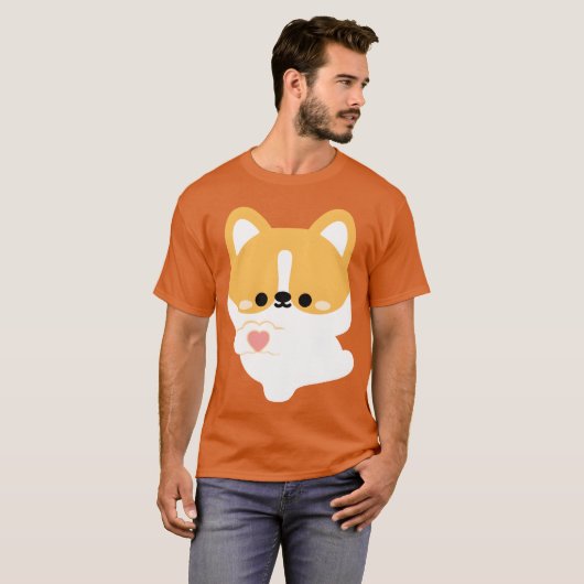 Love Corgi friend Tシャツ (正面フル)