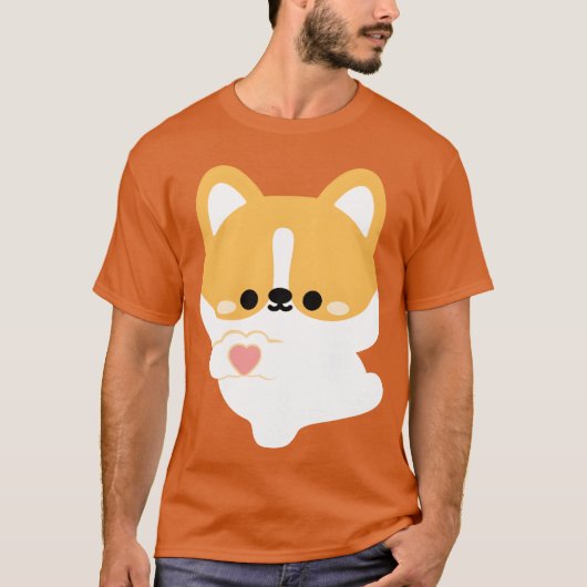 Love Corgi friend Tシャツ (正面)