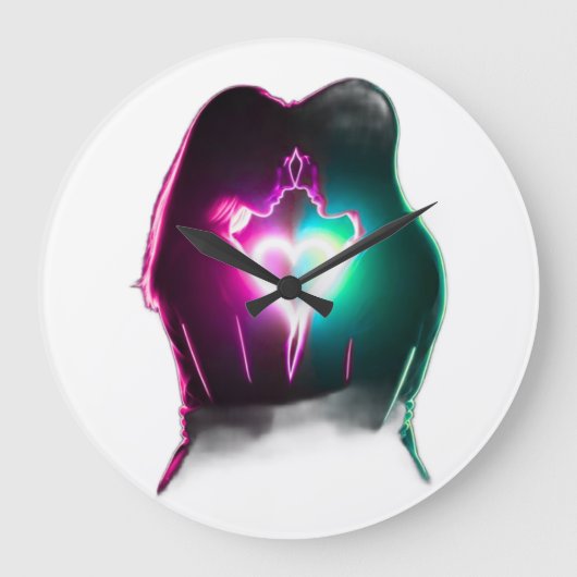 Love Couple ラージ壁時計 (正面)