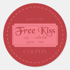 Love coupon sticker ラウンドシール
