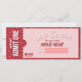 Love Coupon Valentine's Day Card 招待状 (正面)