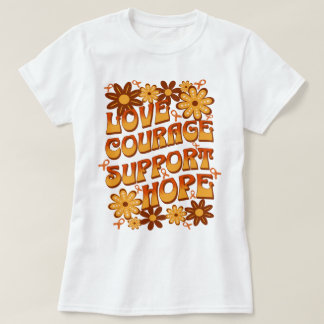 Love Course Support Hope Leukemia Support Tシャツ
