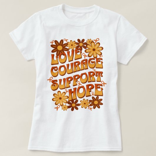 Love Course Support Hope Leukemia Support Tシャツ (デザイン正面)