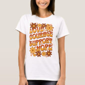 Love Course Support Hope Leukemia Support Tシャツ (正面)