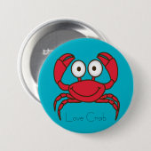 Love Crab Button 缶バッジ (正面&裏面)