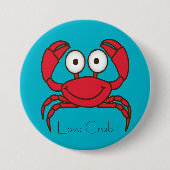 Love Crab Button 缶バッジ (正面)
