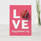 Love Cricket Valentines Day Card カード (正面)