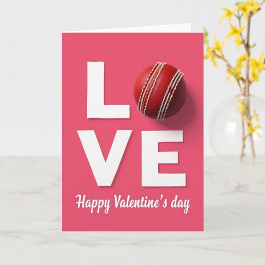 Love Cricket Valentines Day Card カード (黄色い花)