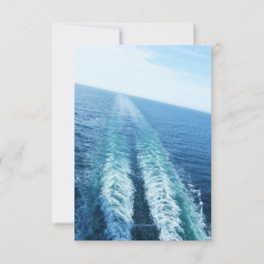 Love|Cruiseの船または行先RSVPの旅行 出欠カード (裏面)