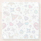 Love & Crystals | Photo  Coaster ガラスコースター (裏面)