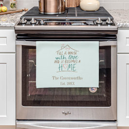 Love Customizable引っ越し祝いパーティー キッチンタオル