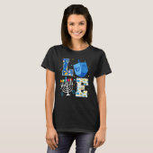 LOVE Cute Hanukkah Decorations Dreidel Menorah Cha Tシャツ (正面フル)