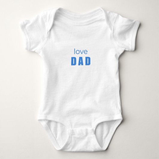 Love Dad Baby Boy Bodysuit ベビーボディスーツ (正面)